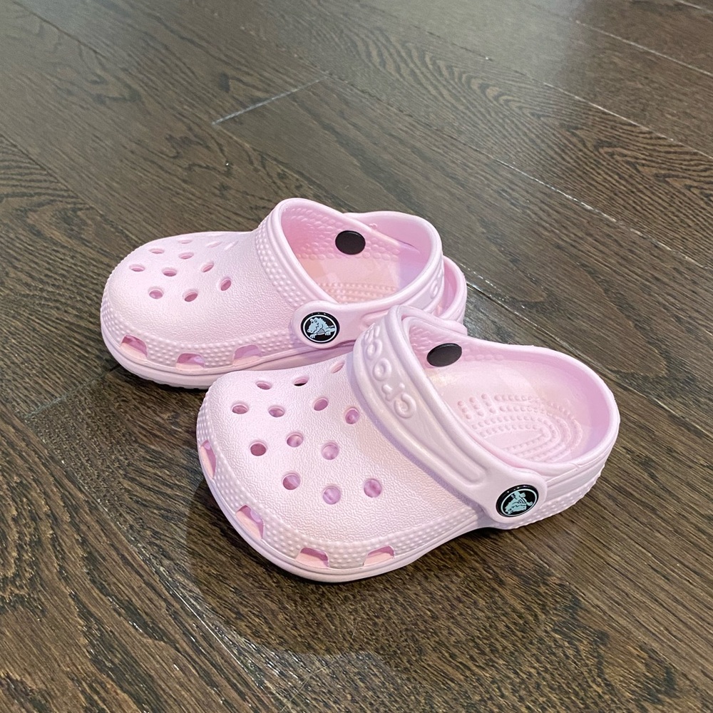 Kids Bubblegum Pink Crocs Littles Clog Size 2/3